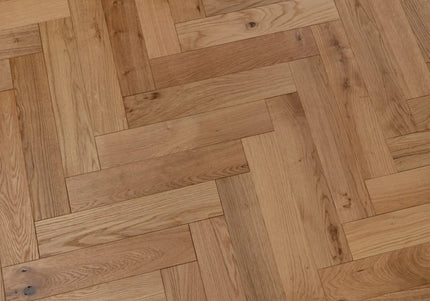 Natural Brushed UV Oiled Engineered Herringbone Flooring