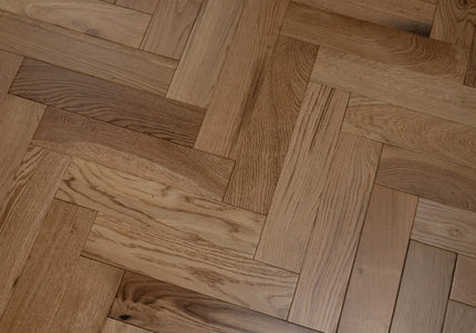 Natural Smooth Engineered Herringbone Flooring