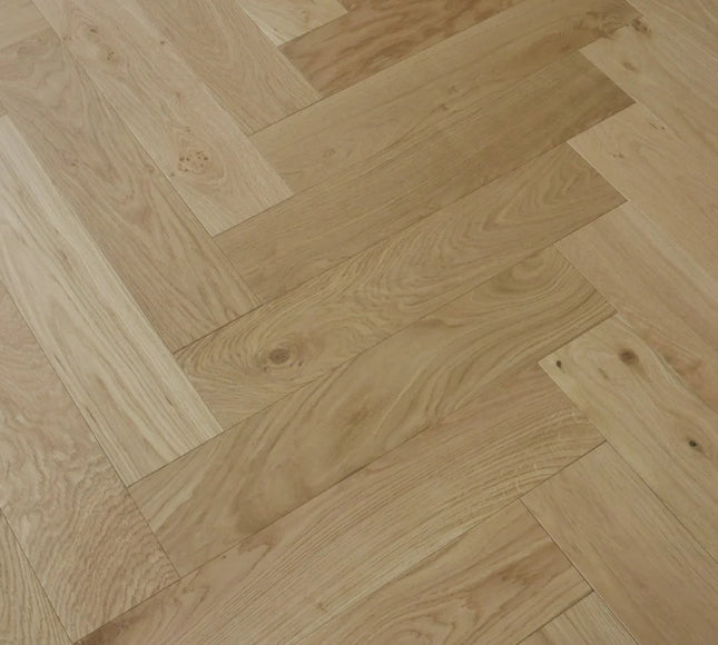 Natural Brushed UV Oiled Engineered Herringbone Flooring