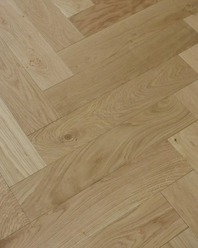 Natural Brushed UV Oiled Engineered Herringbone Flooring