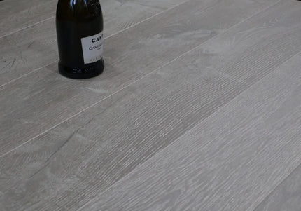 Fossil Grey Lacquered Engineered Oak Flooring