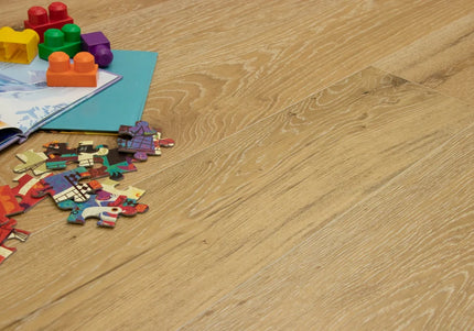 Cotton White Wash Matt Lacquered Engineered Oak Flooring
