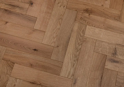 Natural Brushed UV Oiled Engineered Herringbone Flooring