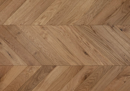 Classic Natural Matt Lacquered Engineered Chevron Oak Flooring