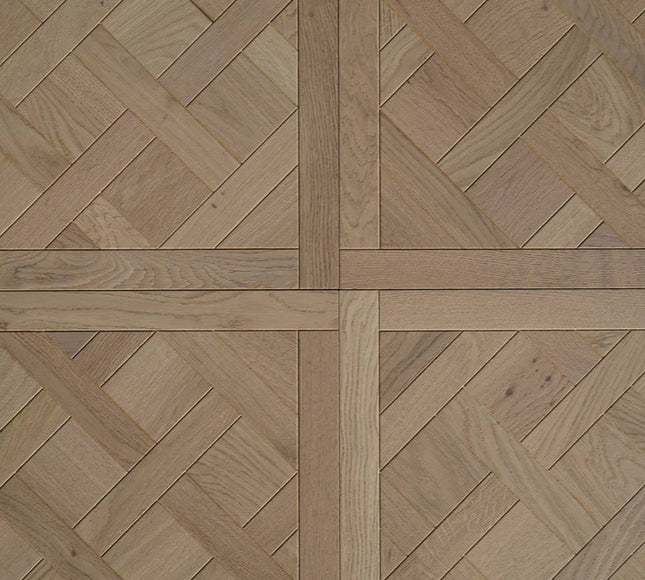 Engineered Wood Versailles Panels – Classic Grade, Brushed Natural Oiled 15mm x 600mm x 600mm | Pukka Flooring
