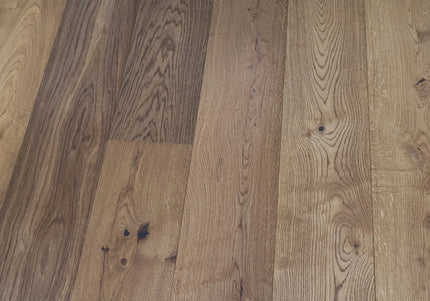 Smoked Brushed Oiled Engineered Oak Plank Flooring