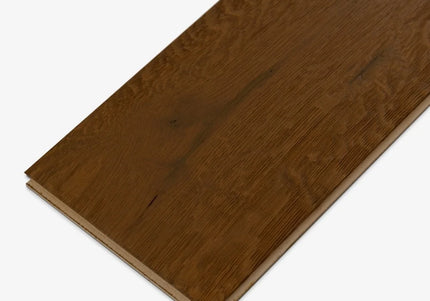 Light Brown Smoked Wax Oiled Classic Grade Engineered Oak Flooring