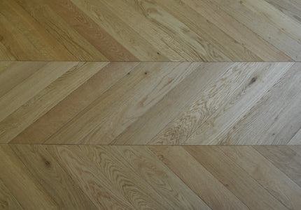 Classic Natural UV Oiled Engineered Chevron Oak Flooring