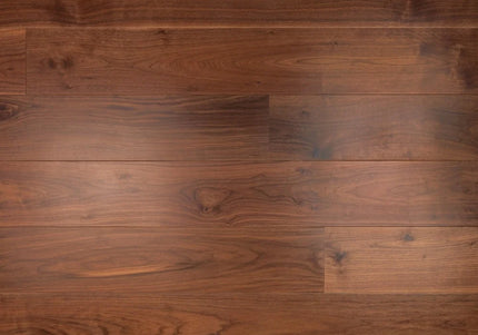 Luxury Wide Plank UV Lacquered Walnut Engineered Flooring