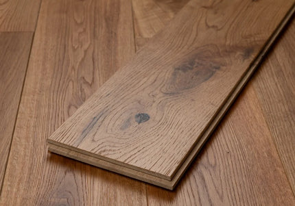 Rustic Brushed Oiled Wide Plank Oak Flooring