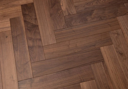 Walnut UV Oiled Engineered Herringbone Flooring