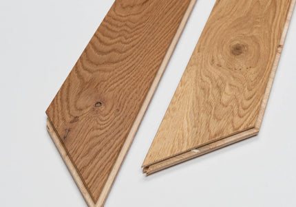 Classic Natural Matt Lacquered Engineered Chevron Oak Flooring
