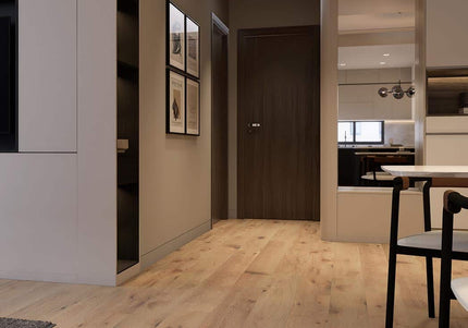 Cotton White Washed Matt Lacquered Engineered Oak Plank Flooring