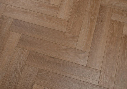 Honey Oak Premium SPC Herringbone Flooring with Valinge Click