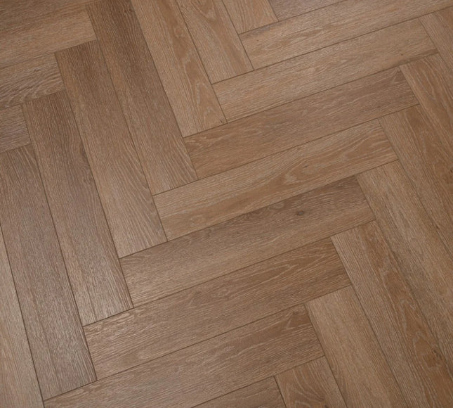 Honey Oak Premium SPC Herringbone Flooring with Valinge Click