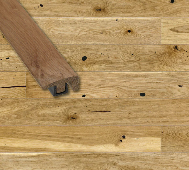 Colour Matched Real Wood End Profile – Neat Floor Finishing Edge (19mm x 40mm)