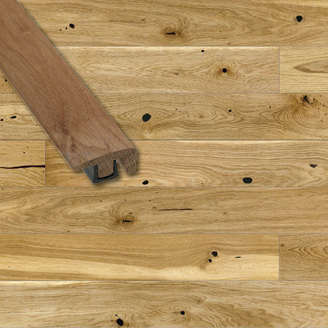 Colour Matched Real Wood End Profile – Neat Floor Finishing Edge (19mm x 40mm)