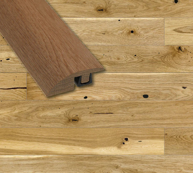 Pukka Flooring Colour Matched Real Wood Ramp Profile – Smooth Floor Level Transition (21mm x 62mm)
