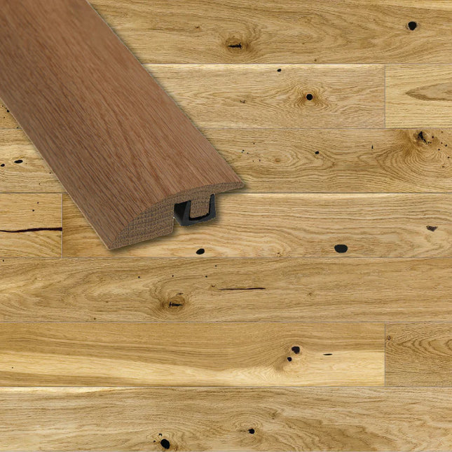 Colour Matched Real Wood Ramp Profile – Smooth Floor Level Transition (21mm x 62mm)