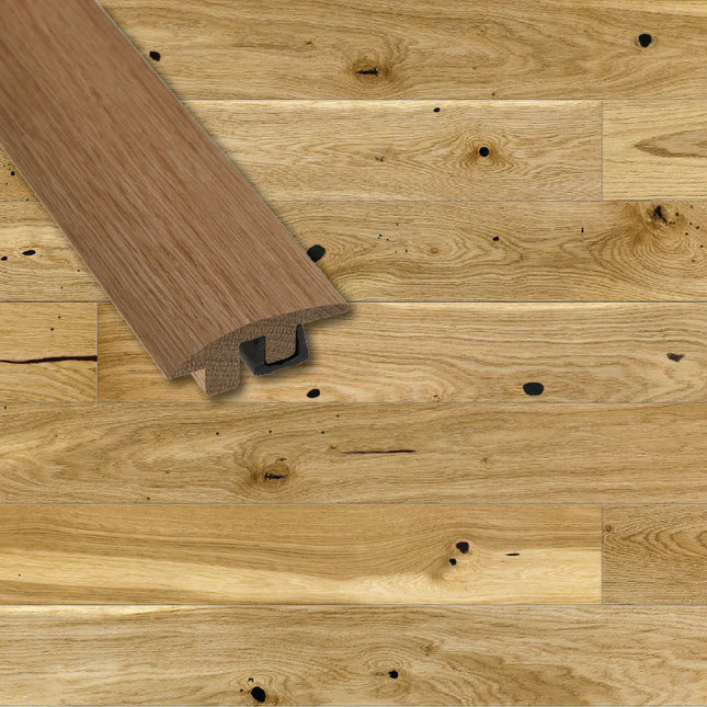 Colour Matched Real Wood Semi Ramp Profile – Stylish Level Reducer (21mm x 55mm)