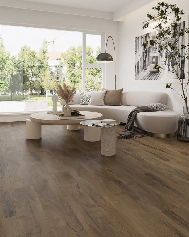 Rustic Walnut Dryback LVT Flooring | Pukka Flooring