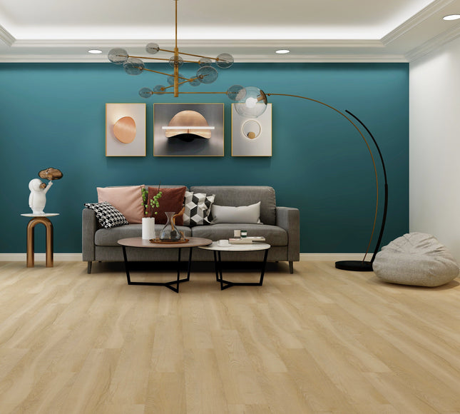 Snowy Hickory Dryback LVT Flooring | Pukka Flooring