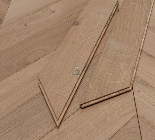 Unfinished Chevron Engineered Wood Flooring | Pukka Flooring