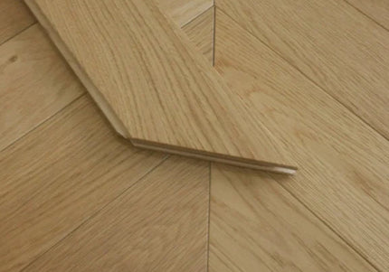 Natural AB Grade Chevron Engineered Wood Flooring | Pukka Flooring