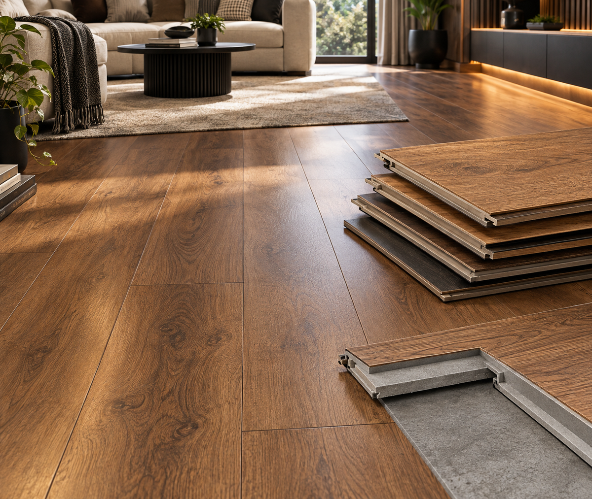 Engineered wood flooring boards and oak flooring