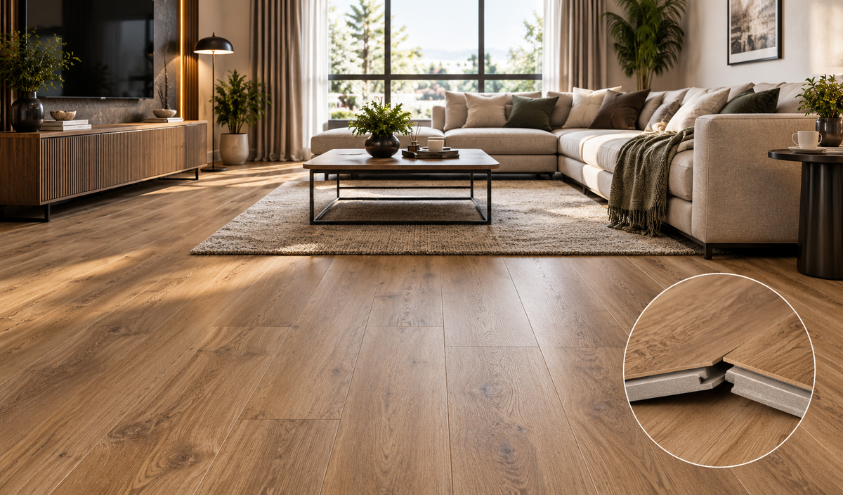 Engineered flooring interior