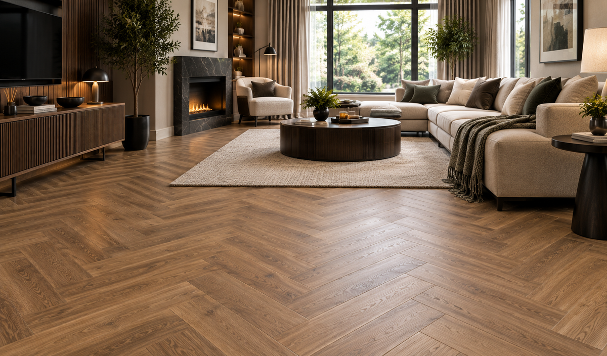 Engineered flooring interior