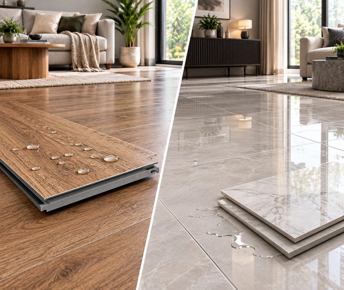 SPC Flooring vs Ceramic Tiles
