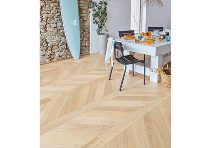 Invisible Lac Chevron Engineered Wood Flooring | Pukka Flooring
