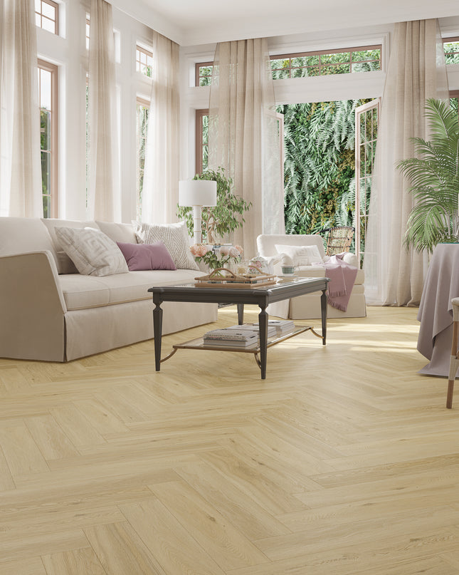 SPC Herringbone – Classic Oak