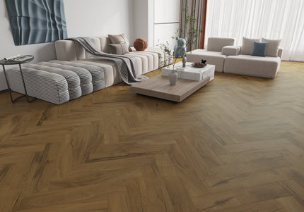 SPC Herringbone – Vintage Walnut