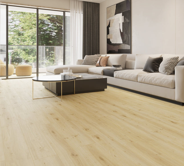 Light Ivory Oak SPC Click LVT Flooring - Pukka Flooring
