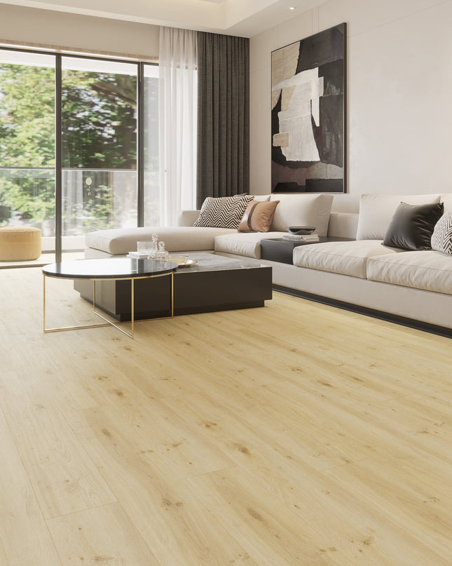 Light Ivory Oak SPC Click LVT Flooring - Pukka Flooring