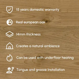 14mm Engineered Oak Plank
