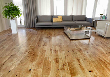 Pukka Flooring Oak Engineered Wood – Serenity Oak Brushed & Matt Lacquered 14 x 180mm Long European Engineered Oak 4V Bevel
