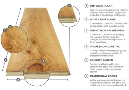 Brushed Brown Wax Oiled Oak Flooring | Pukka Flooring