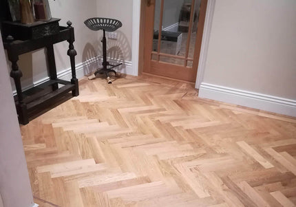 White Washed Engineered Oak Herringbone Flooring | Pukka Flooring