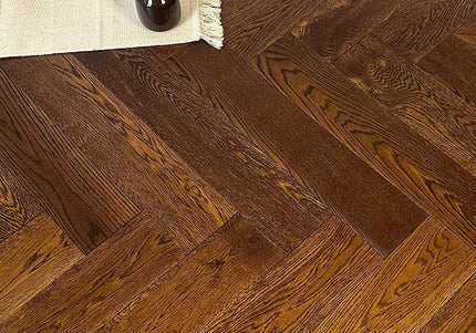 Raw Oak Brushed Lacquered Wide Parquet Flooring | Pukka Flooring