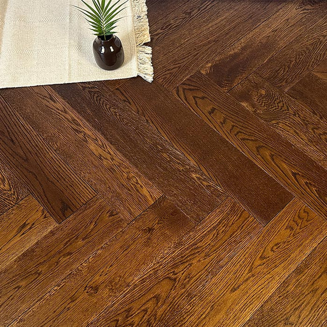 Raw Oak Brushed Lacquered Wide Parquet Flooring | Pukka Flooring