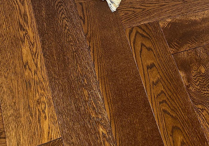 Raw Oak Brushed Lacquered Wide Parquet Flooring | Pukka Flooring