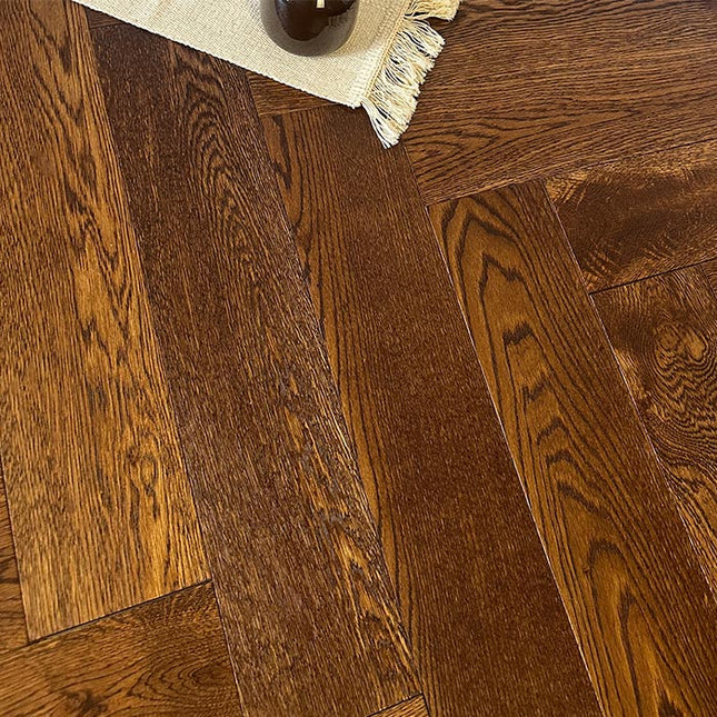 Raw Oak Brushed Lacquered Wide Parquet Flooring | Pukka Flooring
