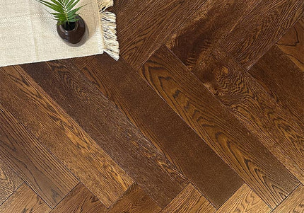 Raw Oak Brushed Lacquered Wide Parquet Flooring | Pukka Flooring