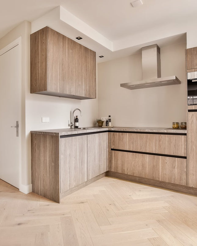 Raw Oak Brushed Lacquered Parquet Flooring | Pukka Flooring