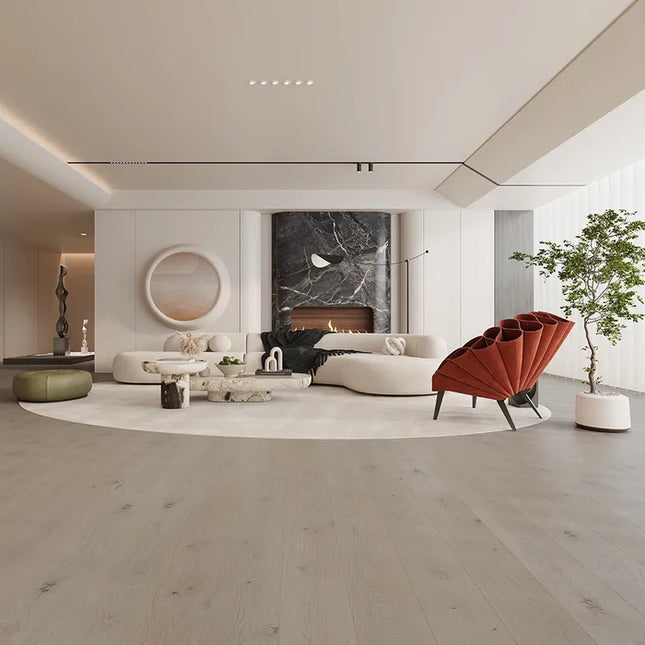 Pukka Flooring Engineered Oak Flooring – 12 x 150mm Click Engineered Oak Herringbone – Aspen Oak Brushed & Matt Lacquered