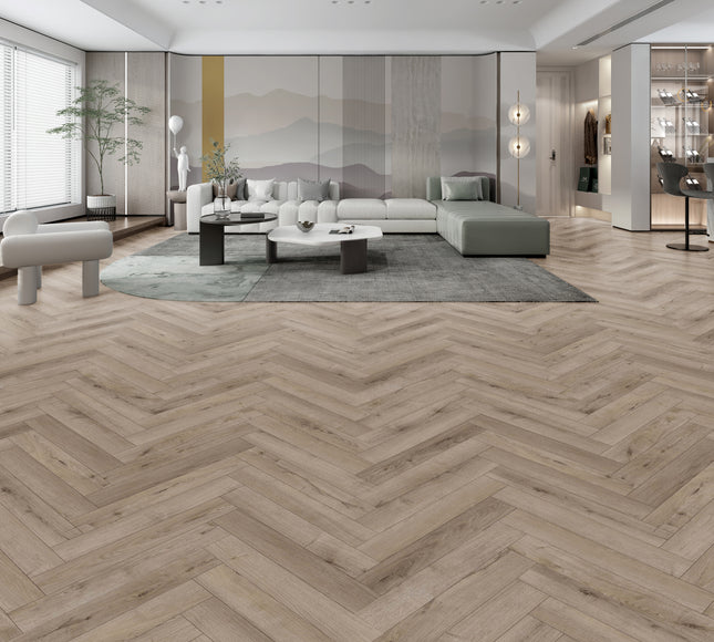 Pebble Grey Herringbone – Pukka Flooring 