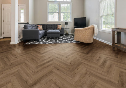 Smoked Oak Herringbone – Pukka Flooring 